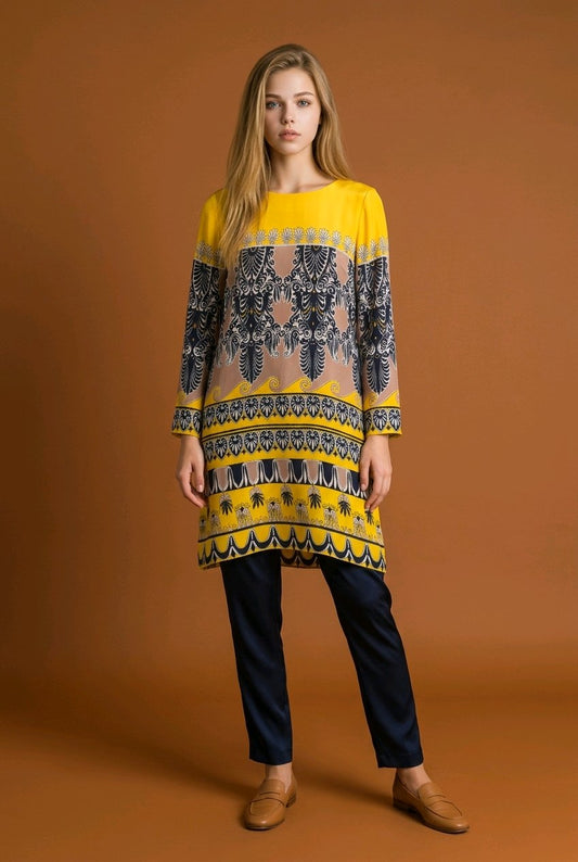 J Crew Jules Silk Dress Geometrical Paisley Bohemian Button CJ Crew Jules Silk Dress Geometrical Paisley Bohemian Button Closure Bol