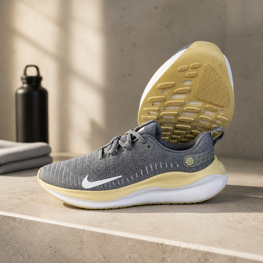 Nike ReactX Infinity Run 4 Tb Flyknit Tan Gold Colorway  ReactX Foam Eco Friend