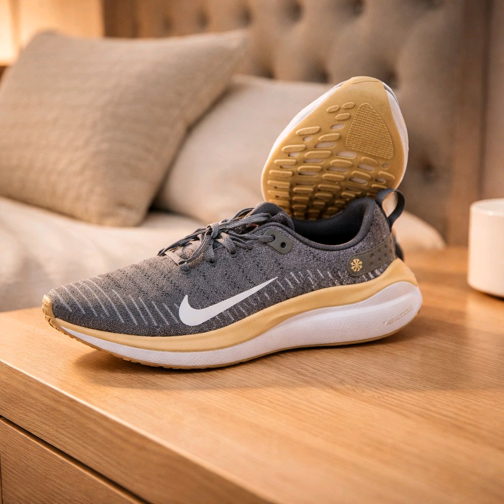 Nike ReactX Infinity Run 4 Tb Flyknit Tan Gold Colorway  ReactX Foam Eco Friend