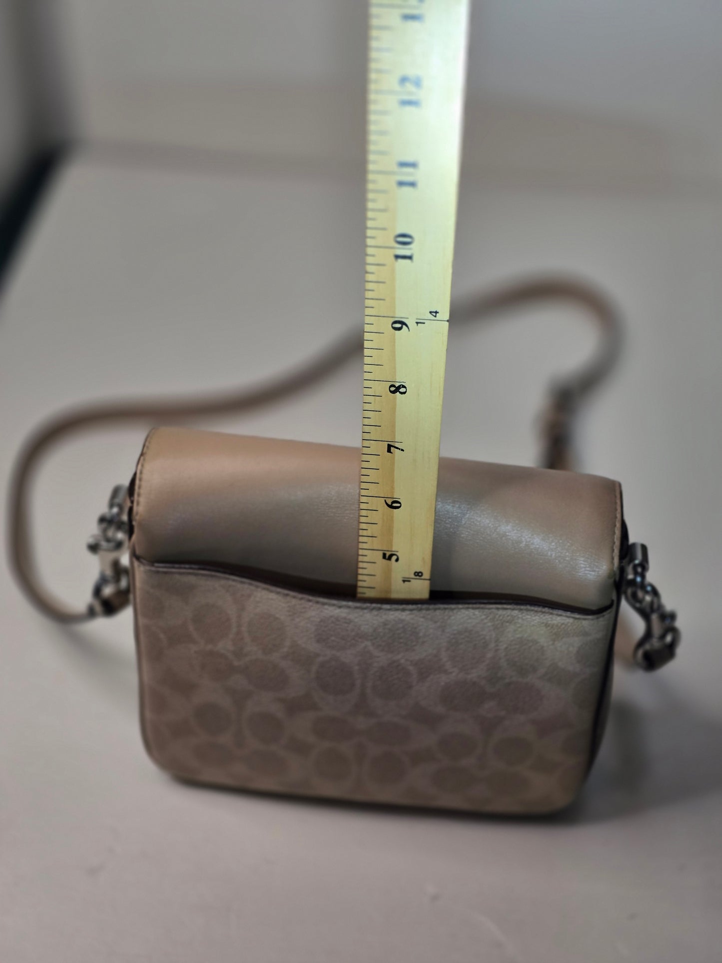 Coach Cassie Crossbody 19 Calfskin Leather Inside Outside Pockets Zippers