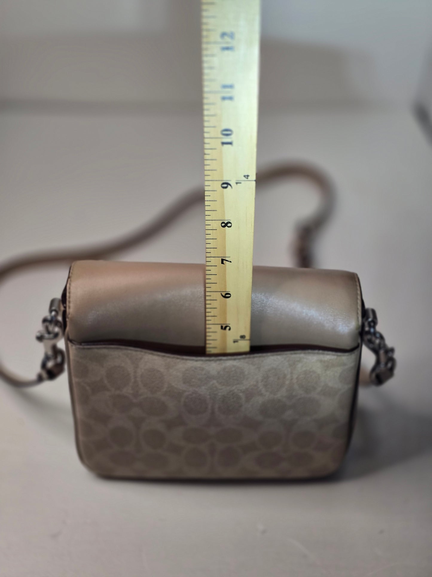 Coach Cassie Crossbody 19 Calfskin Leather Inside Outside Pockets Zippers