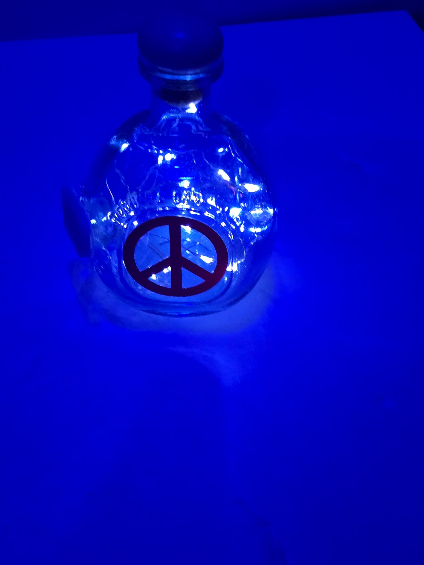 Lighted Bottle Night Bedroom Glow Illuminated Led Ambient Radiant Late Nite Vibe
