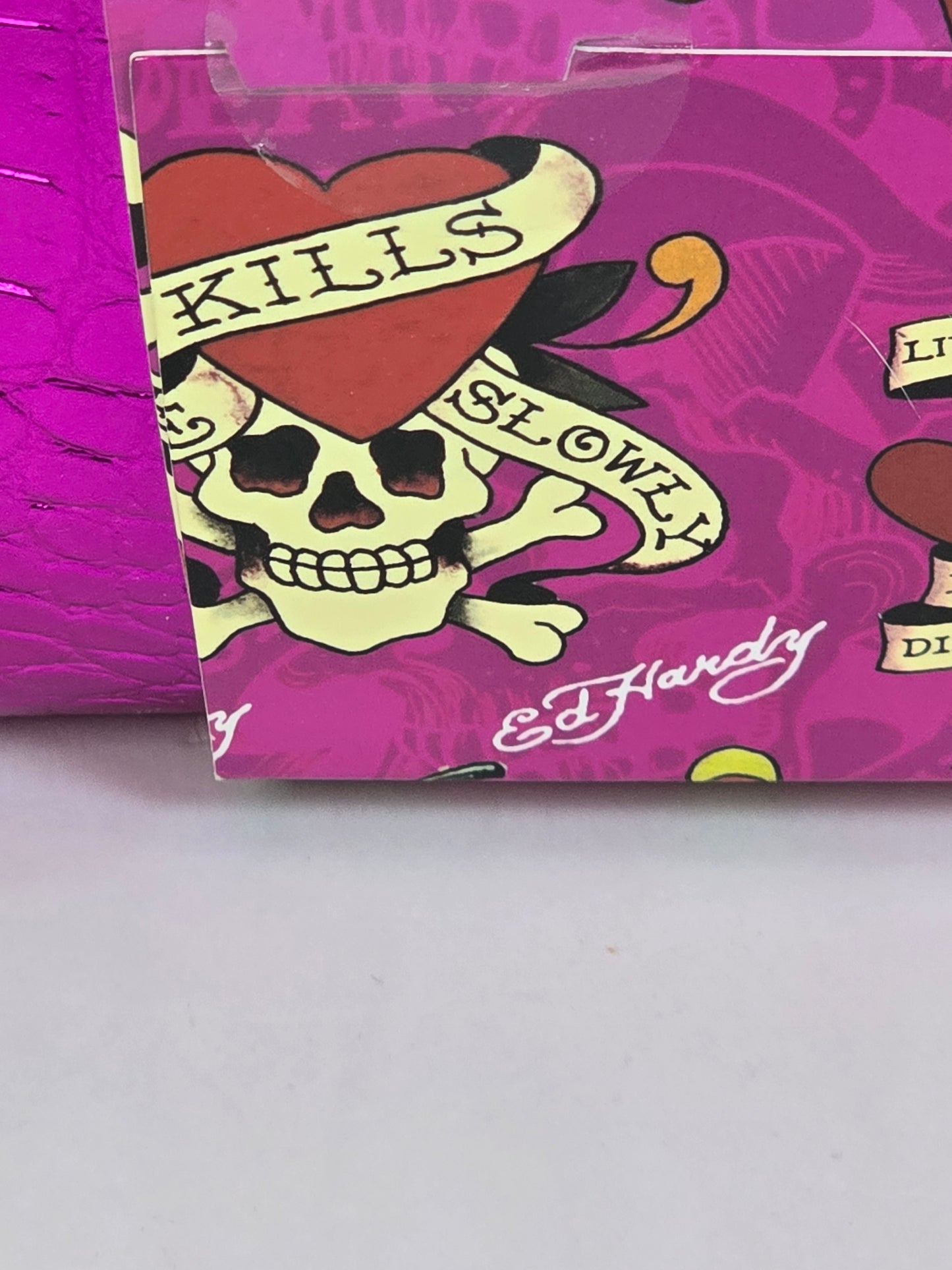 Ed Hardy Womans Watch Heart Snakes Skulls Gems Love Y2k Crystal Rhinestones