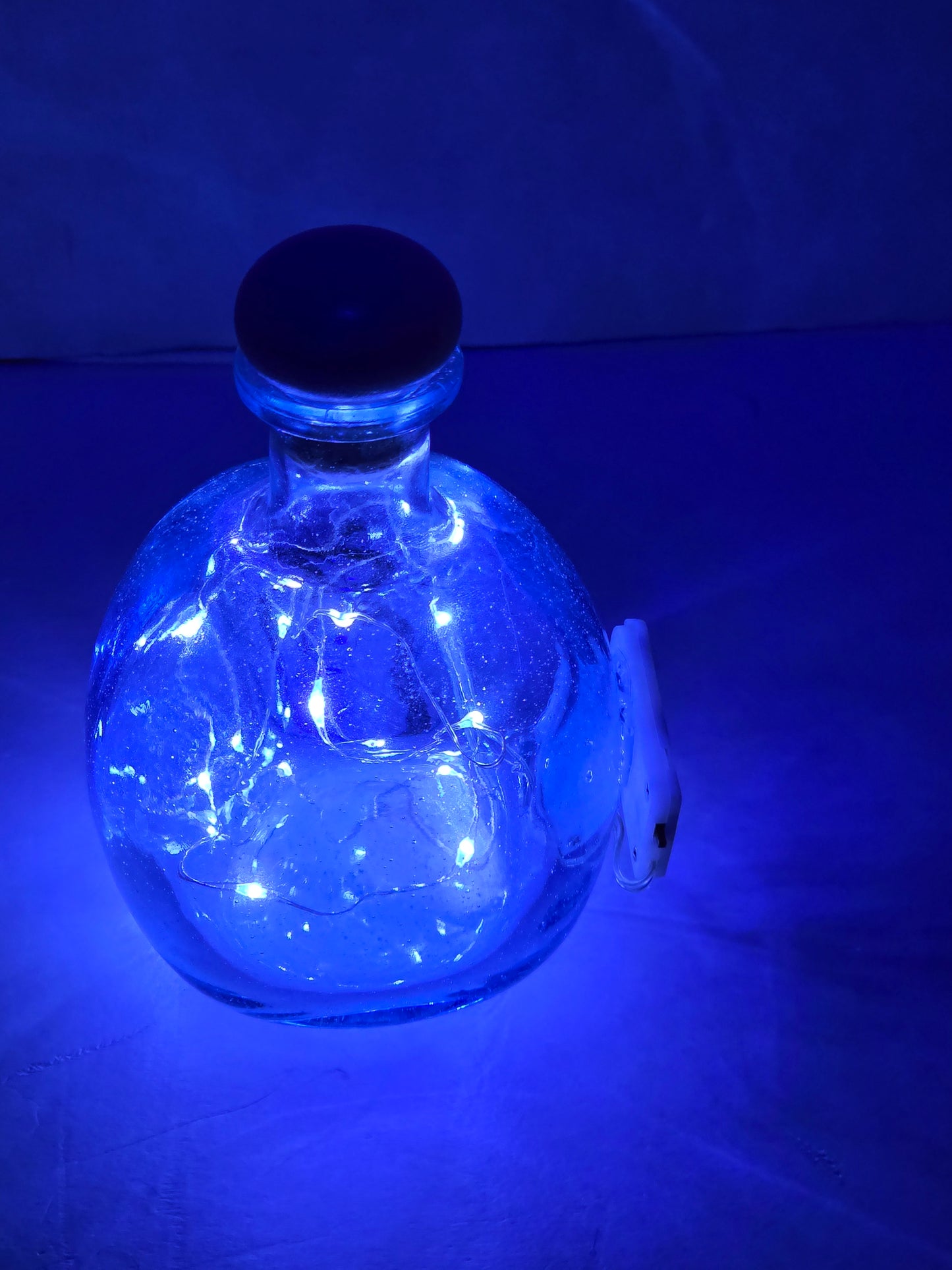 Lighted Bottle Handmade Homemade Led Nightlight Battery JK26 Glass Bottle