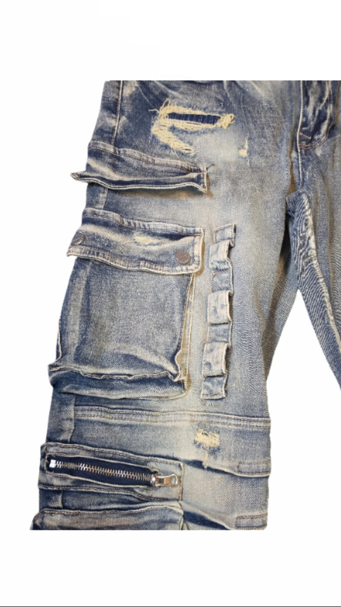 Front Row Apparel Straight Leg Denim Jeans Street Wear Urban La Fashions USA